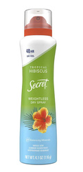 Secret Tropical Hibiscus 116 g - Dezodorant w sprayu dla kobiet