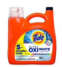 Tide Ultra OXI White + Bright 4,4l 106 prań - Uniwersalny żel do prania tkanin