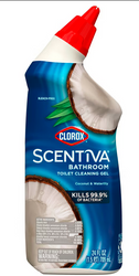 Clorox Bathroom Toilet Cleaning Gel Coconut & Waterlilly 709 ml - Antybakteryjny żel do czyszczenia WC