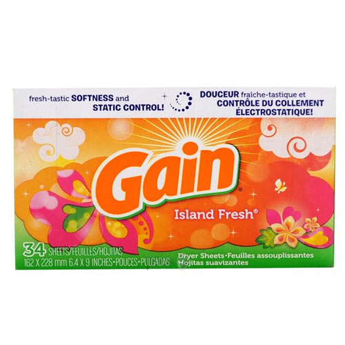 Gain Island Fresh 34 szt. - Chusteczki do suszarek 