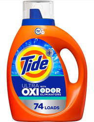 Tide Ultra OXI Odor Eliminators 3,4 l 74 prania - Uniwersalny żel do prania tkanin