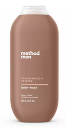 Method Men Body Wash Sandalwood & Vetiver 532 ml - Żelowe mydło w płynie do mycia ciała dla mężczyzn