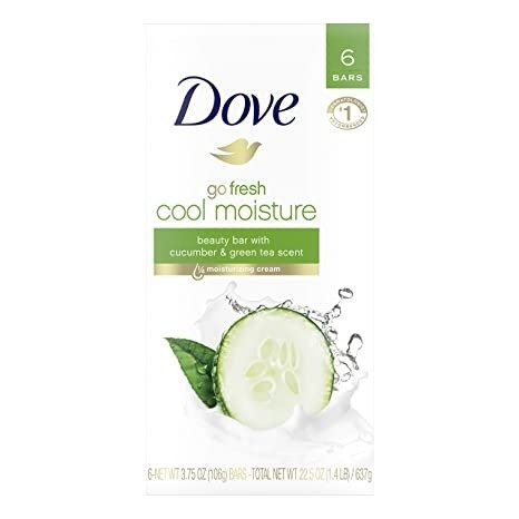 Dove Go Fresh Cool Moisture 6 X 113 g - Mydło w kostce 