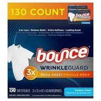 Bounce Wrinkle Guard Outdoor Fresh 130 szt.- Chusteczki zapachowe do suszarek