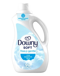 Downy Free & Gentle  2,3 l 90 płukań - Hipoalergiczny płyn do płukania tkanin
