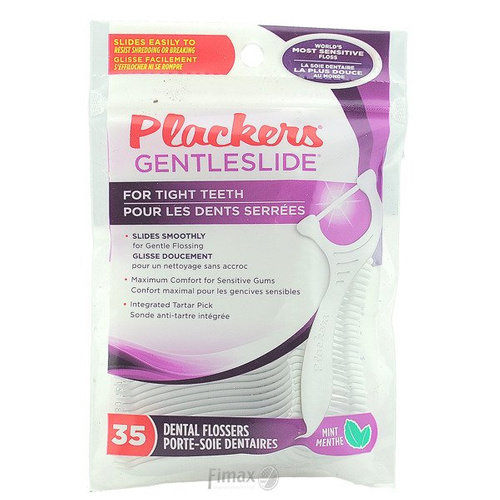 Plackers Gentleslide 35 szt. - Nici dentystyczne 