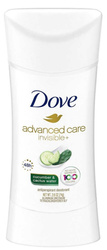 Dove Advanced Care Invisible Cucumber & Cactus Water 74 g - Antyperspirant w sztyfcie