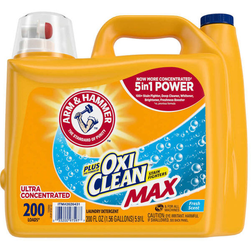 Arm&Hammer Oxi Clean Fresh Scent 5,91 l 200 prań - Uniwersalny żel do prania tkanin