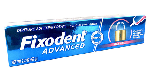 Fixodent Advanced Max Hold 62 g - Super mocny krem do mocowania protez