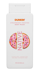 NATIVE Body Wash Dunkin Strawberry Frosted 532 ml - Żel pod prysznic