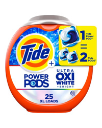 Tide Ultra OXI White + Bright 25 szt. - Uniwersalne kapsułki do prania tkanin