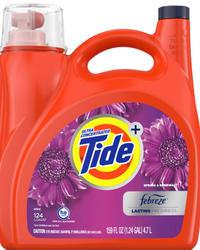 Tide Ultra Febreze Spring & Renewal 4,7 l 124 prania - Uniwersalny żel do prania tkanin