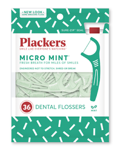 Plackers Micro Mint 36 szt. - Nici dentystyczne 