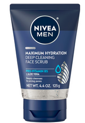 Nivea MEN Maximum Hydration Deep Cleaning Face Scrub 125 g - Nawilżający peeling do twarzy dla mężczyzn
