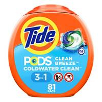 Tide Cold Water Clean 81 szt. - Kapsułki do prania tkanin