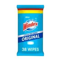 Windex Original 38 szt.- Chusteczki nawilżane do mycia szyb i luster