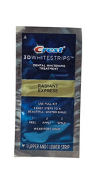 Crest 3D  Whitestrips Radiant Express 2 szt. - Paski wybielające do zębów