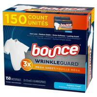 Bounce Wrinkle Guard Outdoor Fresh 150 szt. - Chusteczki zapachowe do suszarek