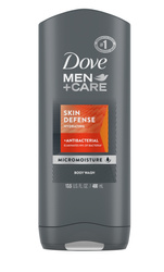 Dove Men+Care Antibacterial Skin Defense 400 ml - Antybakteryjny żel do mycia twarzy i ciała