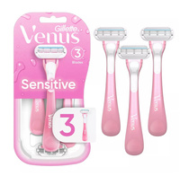 Gillette Venus Sensitive 3 szt. -Zestaw maszynek do golenia dla kobiet.