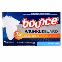 Bounce Wrinkle Guard Outdoor Fresh 20 szt. - Chusteczki do suszarek