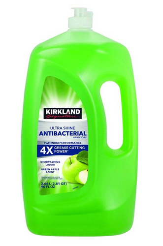 Kirkland Ultra Shine Green Apple Scent 2,66 l - Płyn do mycia naczyń