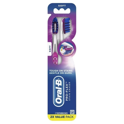 Oral-B Pro-Flex Stain Eraser 2 szt.- Zestaw manualnych szczoteczek do zębów