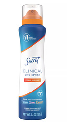 Secret Clinical Dry Spray Stress Response 107 g - Dezodorant w sprayu dla kobiet