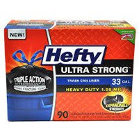 Hefty Ultra Strong 90 szt. - Worki na śmieci