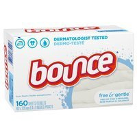 Bounce Free & Gentle 160 szt. - Chusteczki do suszarek