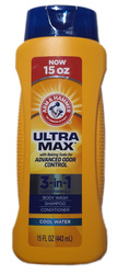 Arm & Hammer Ultra Max 3in1 Cool Water  443 ml - Żel pod prysznic, szampon i balsam do włosów 3 w 1