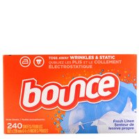 Bounce Fresh Linen 240 szt.- Chusteczki do suszarek