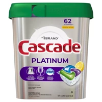 Cascade Platinum Lemon Scent 62 szt. - Kapsułki do zmywarki