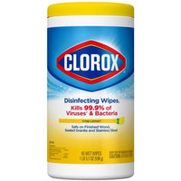 Clorox Disinfecting Wipes Crisp Lemon 85 szt. - Chusteczki dezynfekujące