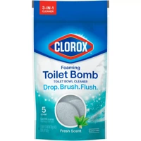 Clorox Foaming Toilet Bomb Fresh Clean 5 szt. - Tabletki do czyszczenia muszli klozetowej