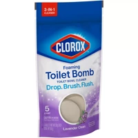 Clorox Foaming Toilet Bomb Lavender Clean 5 szt. - Tabletki do czyszczenia muszli klozetowej