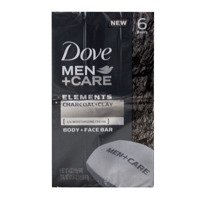 Dove Men+ Care Elements Charcoal + Clay  6x113 g - Mydło w kostce