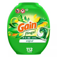 Gain Flings Original 3 in 1 112 szt. - Kapsułki do prania tkanin