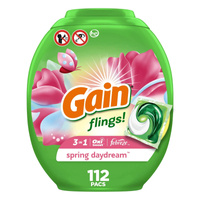 Gain Flings Spring 3 in 1 112 szt. - Kapsułki do prania tkanin