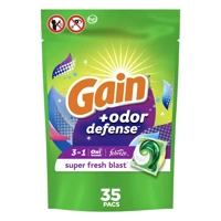 Gain Flings Super Fresh Blast 3 in 1 38 szt.- Kapsułki żelowe do prania