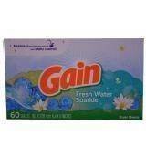 Gain Fresh Water Sparkle 60 szt. - Chusteczki do suszarki