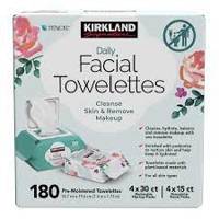 Kirkland Daily Facial Towelettes Cleanse Skin & Remove Makeup - Zestaw chusteczek nawilżanych do demakijażu