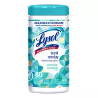 Lysol New Day Coconut 80 szt. - Antybakteryjne chusteczki czyszczące