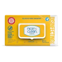 Nice' n Clean Wipes Lemon Scent 80 szt.- Chusteczki dezynfekujące