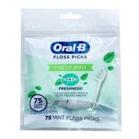 Oral-B Floss Picks Fresh Mint 75 szt. - Nici dentystyczne