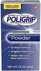 Poligrip Extra Strength Powder 45 g - Klej do protez