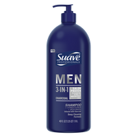 Suave MEN 3-IN-1 Charcoal 1,18 l - Szampon do włosów, odżywka i żel pod prysznic 3 w 1