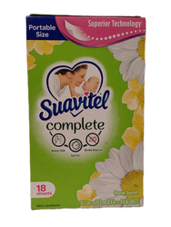 Suavitel Floral Burst 18 szt. - Chusteczki zapachowe do suszarki