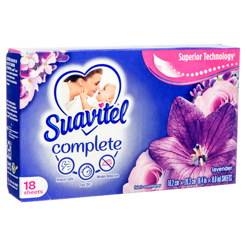 Suavitel Lavender 18 szt. - Chusteczki do suszarek