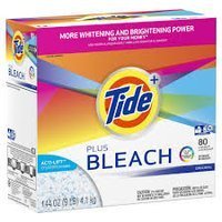 Tide Plus Bleach Original 4,1 kg 80 prań - Uniwersalny proszek do prania tkanin